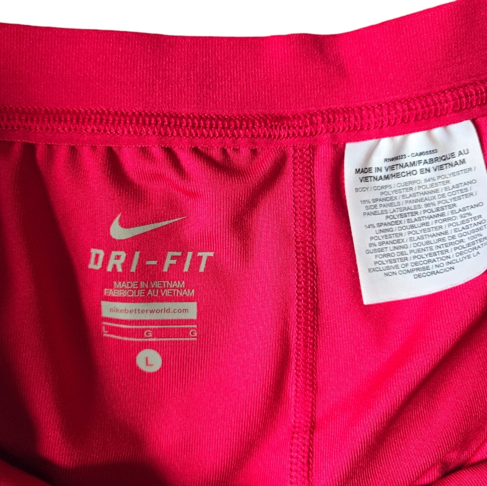 Nike Pink DriFit with Biker Shorts Size Large - Picture 3 of 4